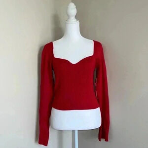 Madden Girl Ribbed Cropped Long-sleeve Sweater.​​